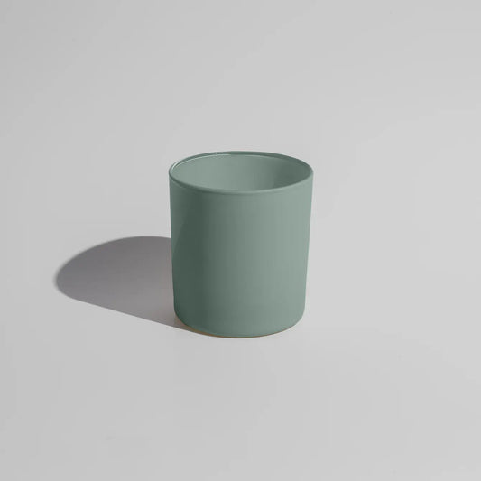 8oz Matte Sage Candle Glass