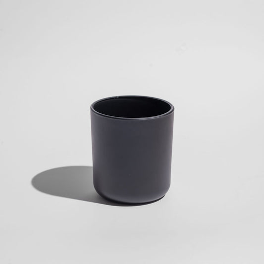 13oz Black Matte Candle Glass